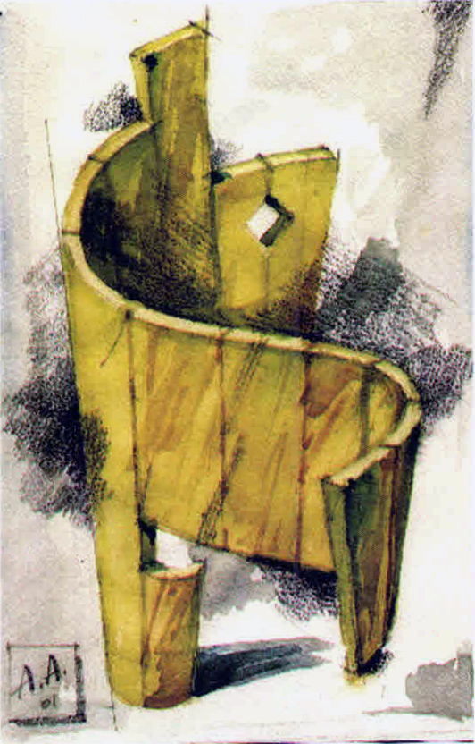 expozitie de acuarela si desen arh. Andrei Amel