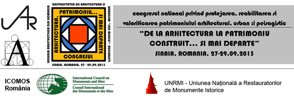 DE LA ARHITECTURA LA PATRIMONIU CONSTRUIT... SI MAI DEPARTE 